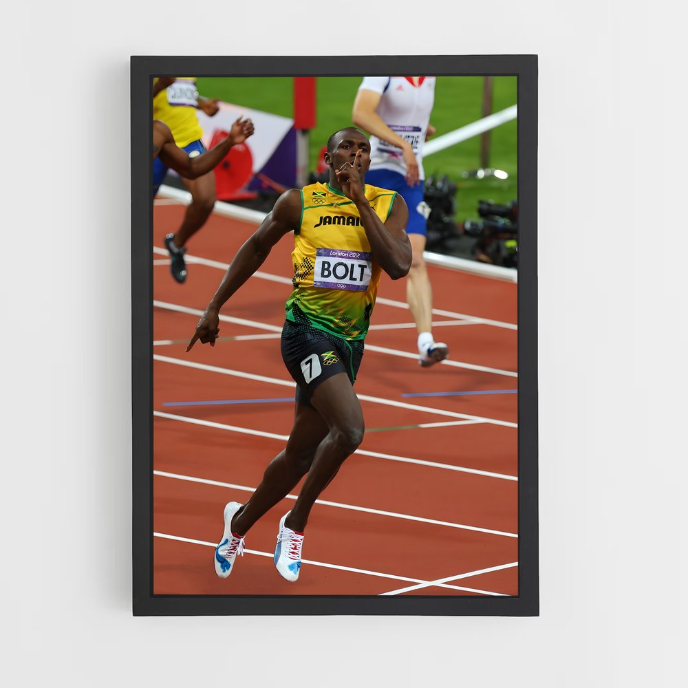 Poster L'Éclair de Jamaïque – affiche Athlétisme (vue 2)