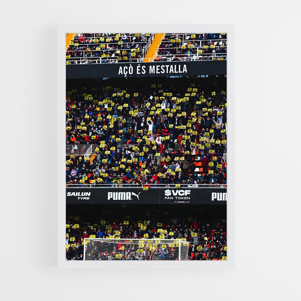 Poster Mestalla Passion – affiche Football (vue 3)