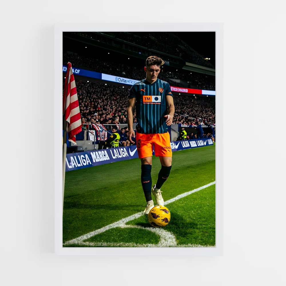 Poster Corner Valencia – affiche Football (vue 3)