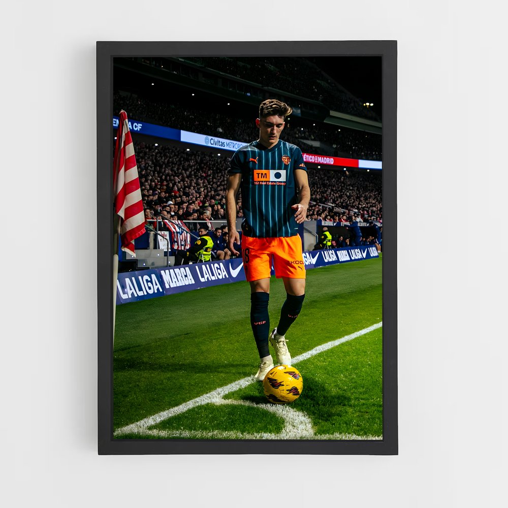 Poster Corner Valencia – affiche Football (vue 2)