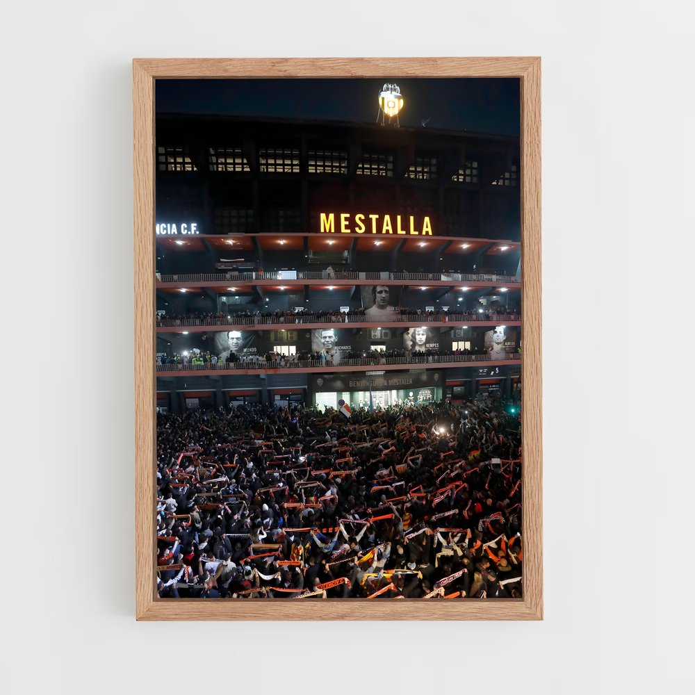 Poster Nuit au Mestalla – affiche Football (vue 4)