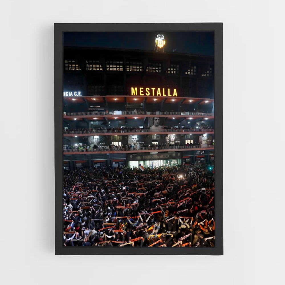 Poster Nuit au Mestalla – affiche Football (vue 2)