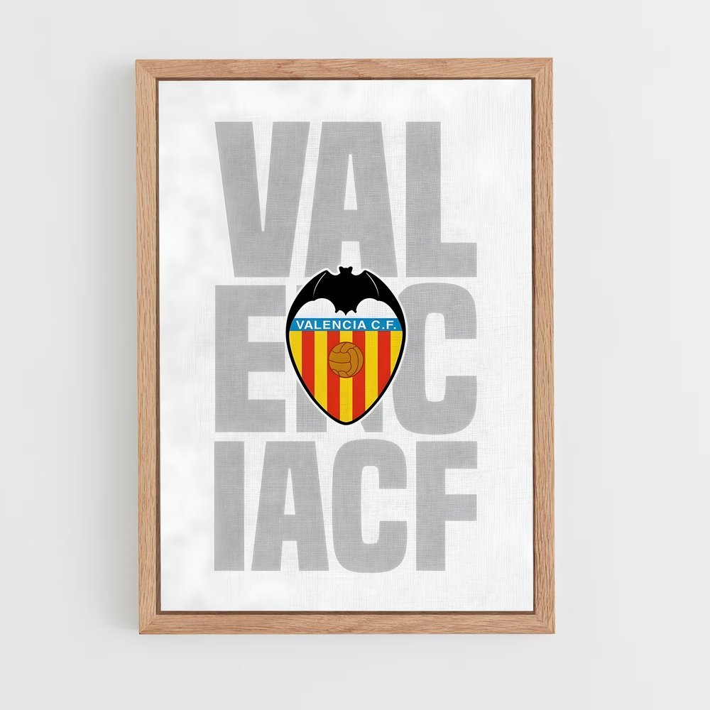 Poster Valencia Histoire – affiche Football (vue 4)