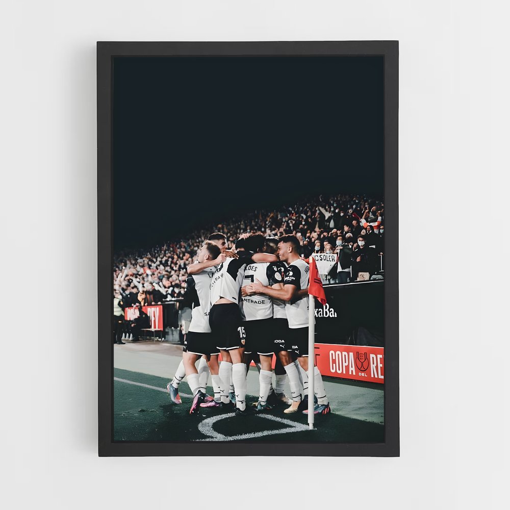Poster Équipe en Victoire – affiche Football (vue 2)