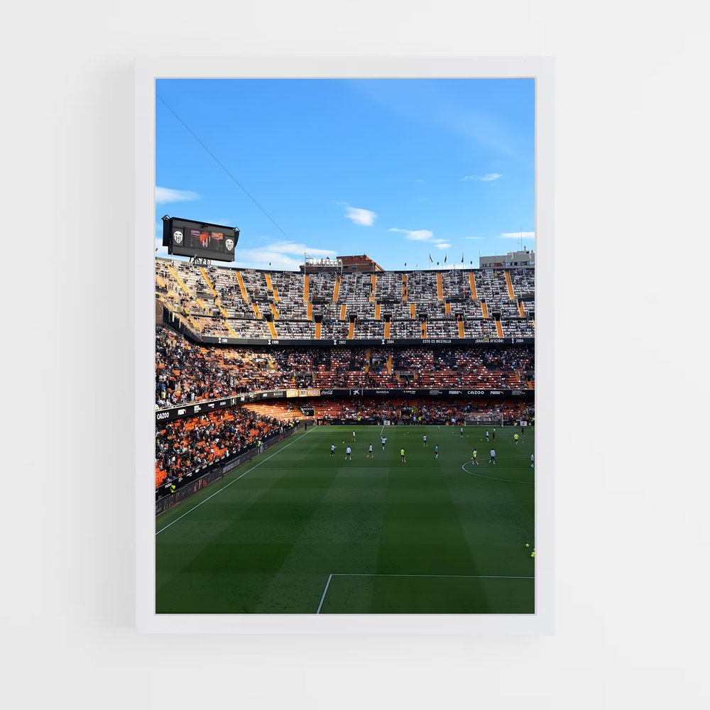 Poster Stade Mestalla – affiche Football (vue 3)