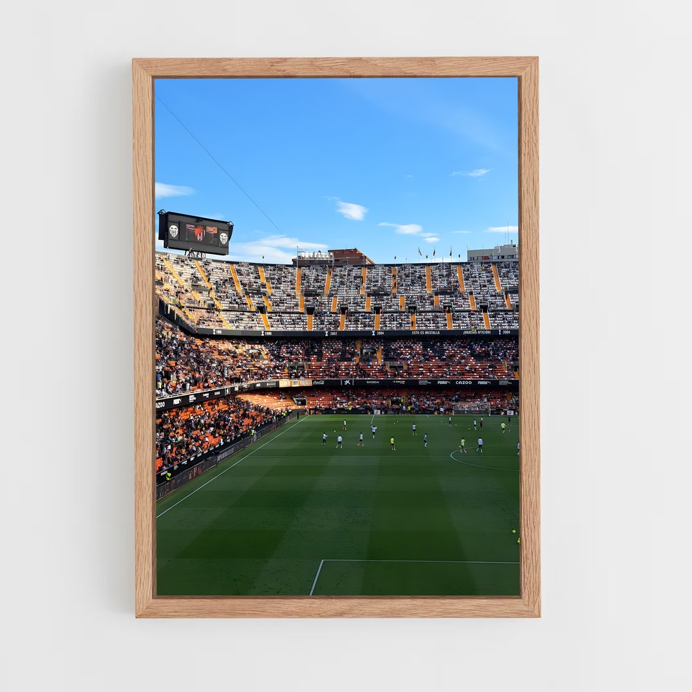 Poster Stade Mestalla – affiche Football (vue 4)