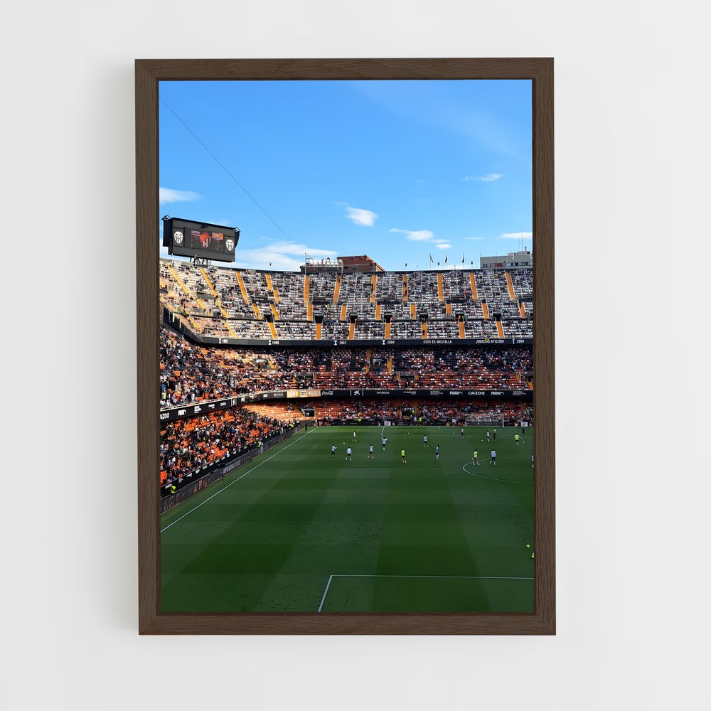 Poster Stade Mestalla – affiche Football (vue 5)