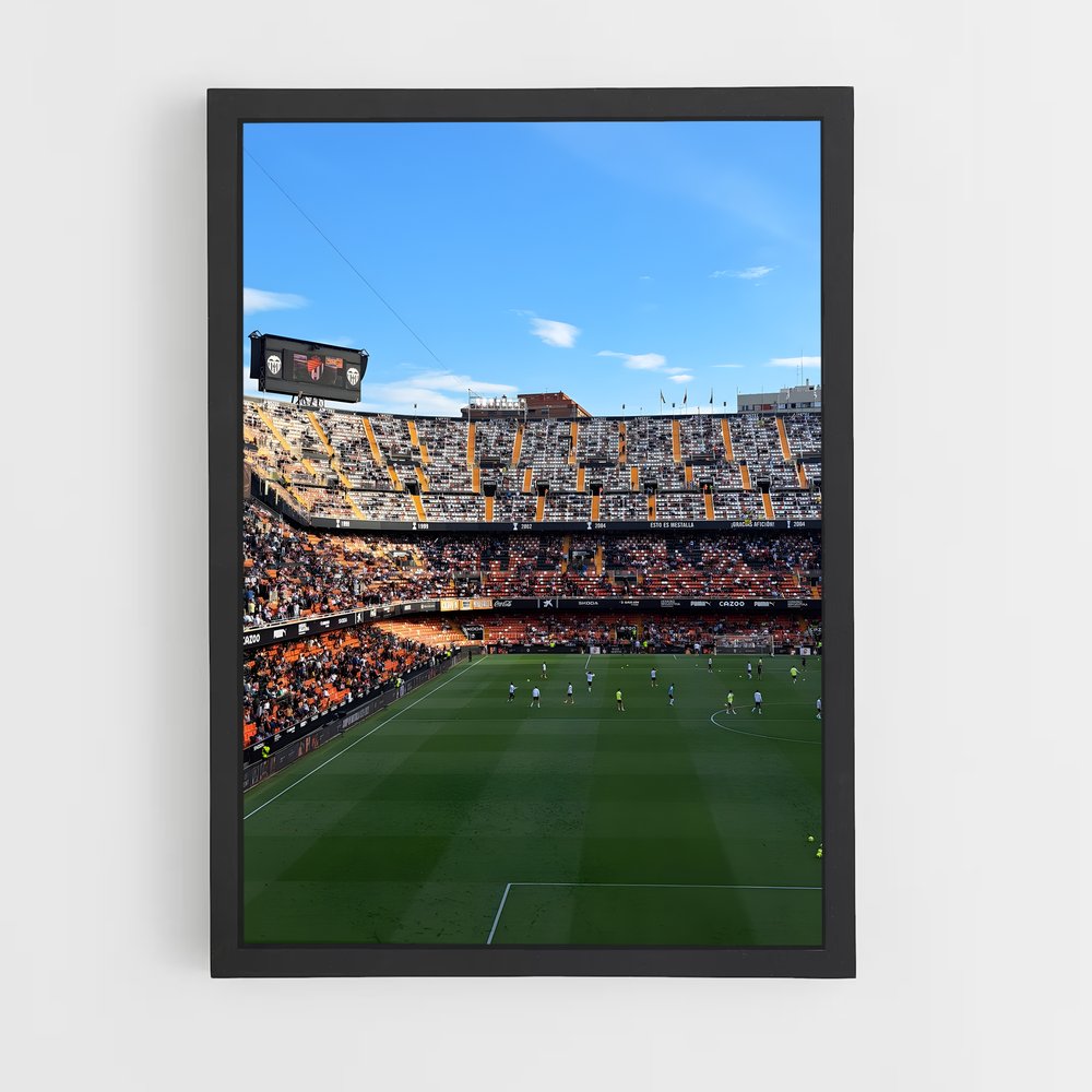 Poster Stade Mestalla – affiche Football (vue 2)