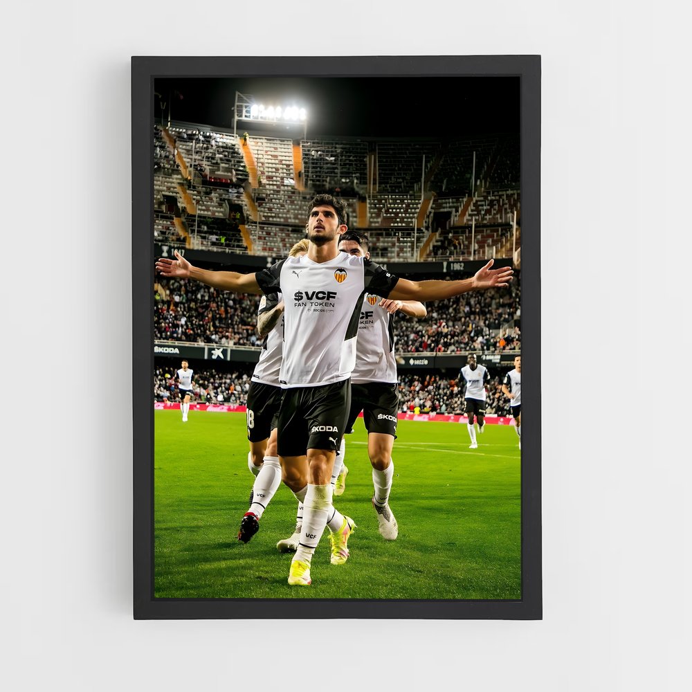 Poster Victoire au Stade Valencia – affiche Football (vue 2)