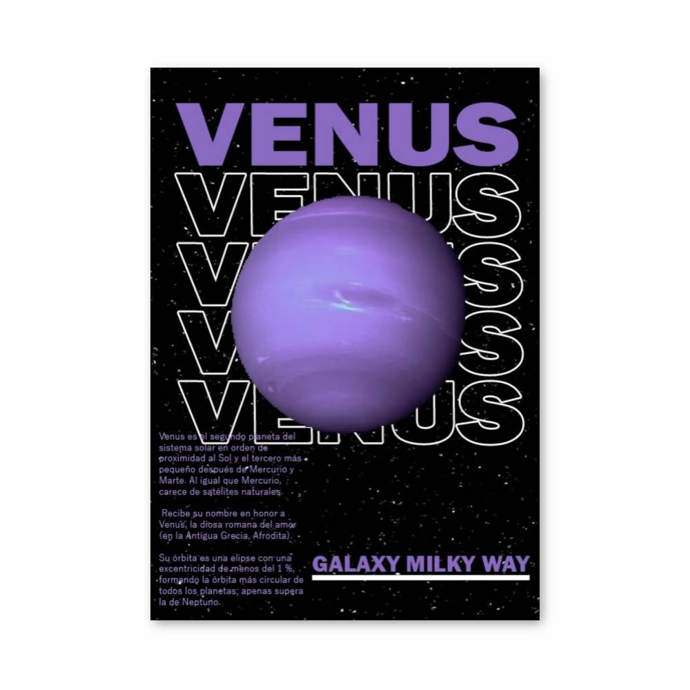 Poster Venus et le Soleil