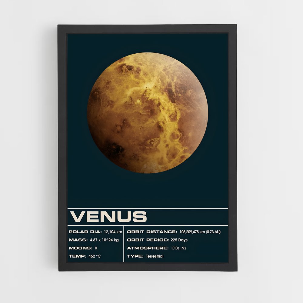 Poster Vénus Exploration (vue 2)
