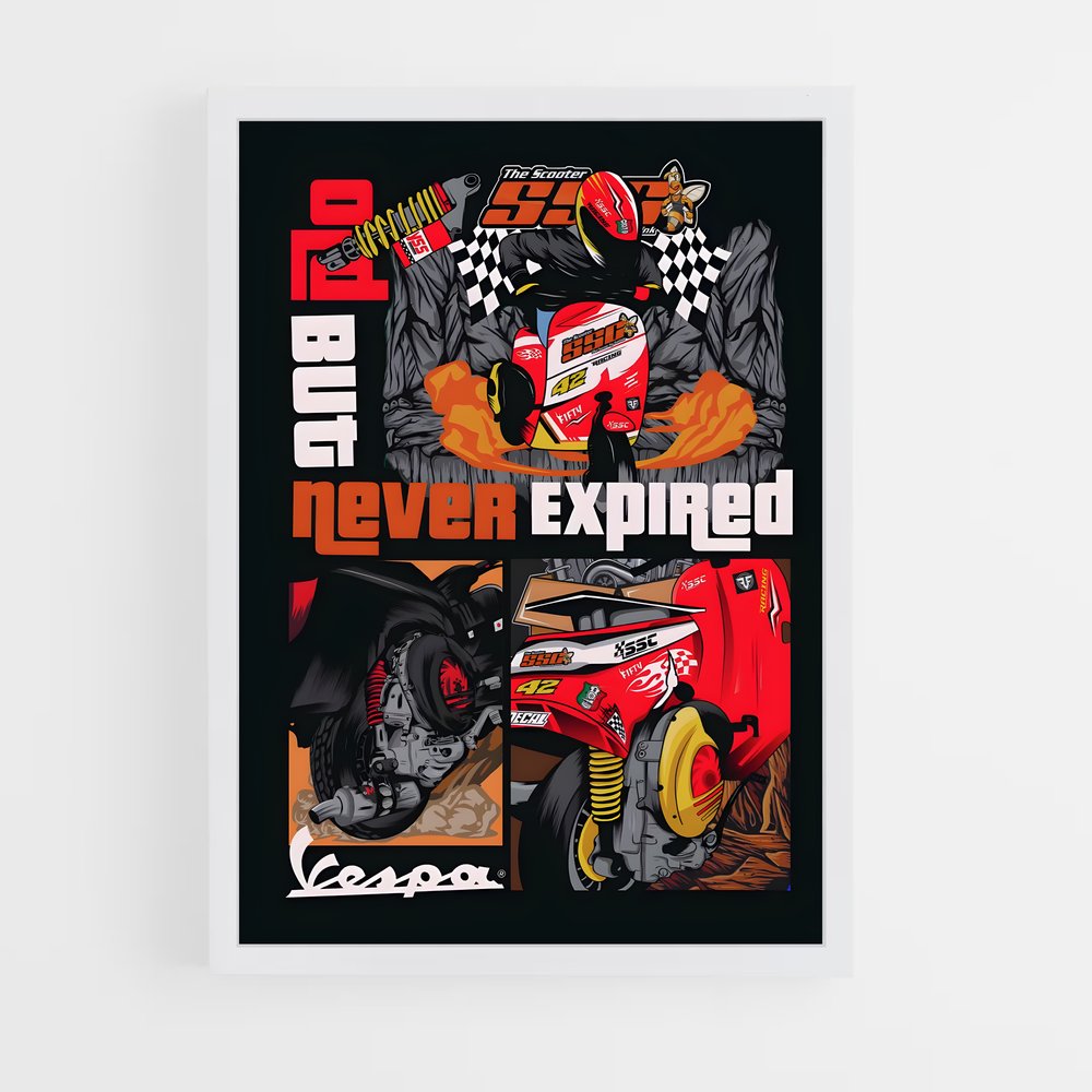 Poster Vintage Speed – affiche Vespa (vue 3)