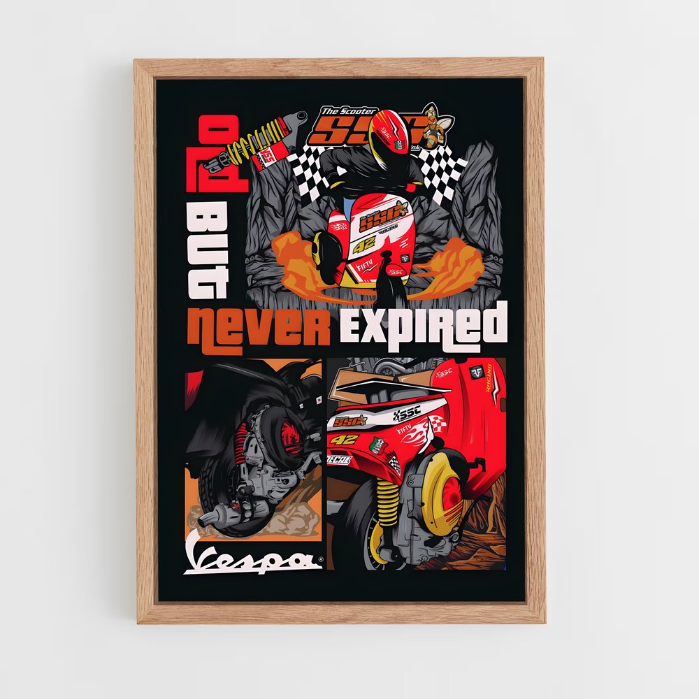Poster Vintage Speed – affiche Vespa (vue 4)