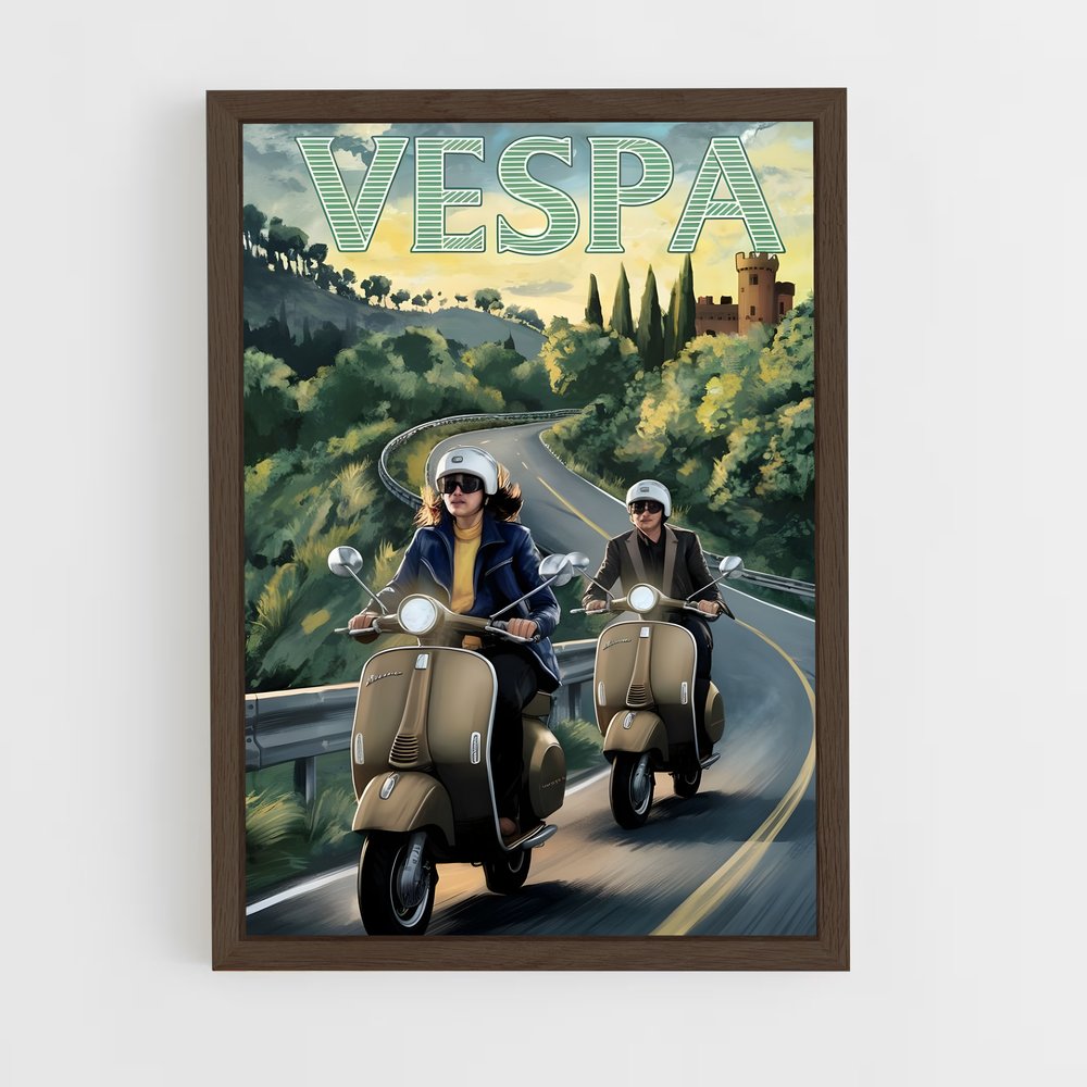 Poster Évasion Italienne – affiche Vespa (vue 5)