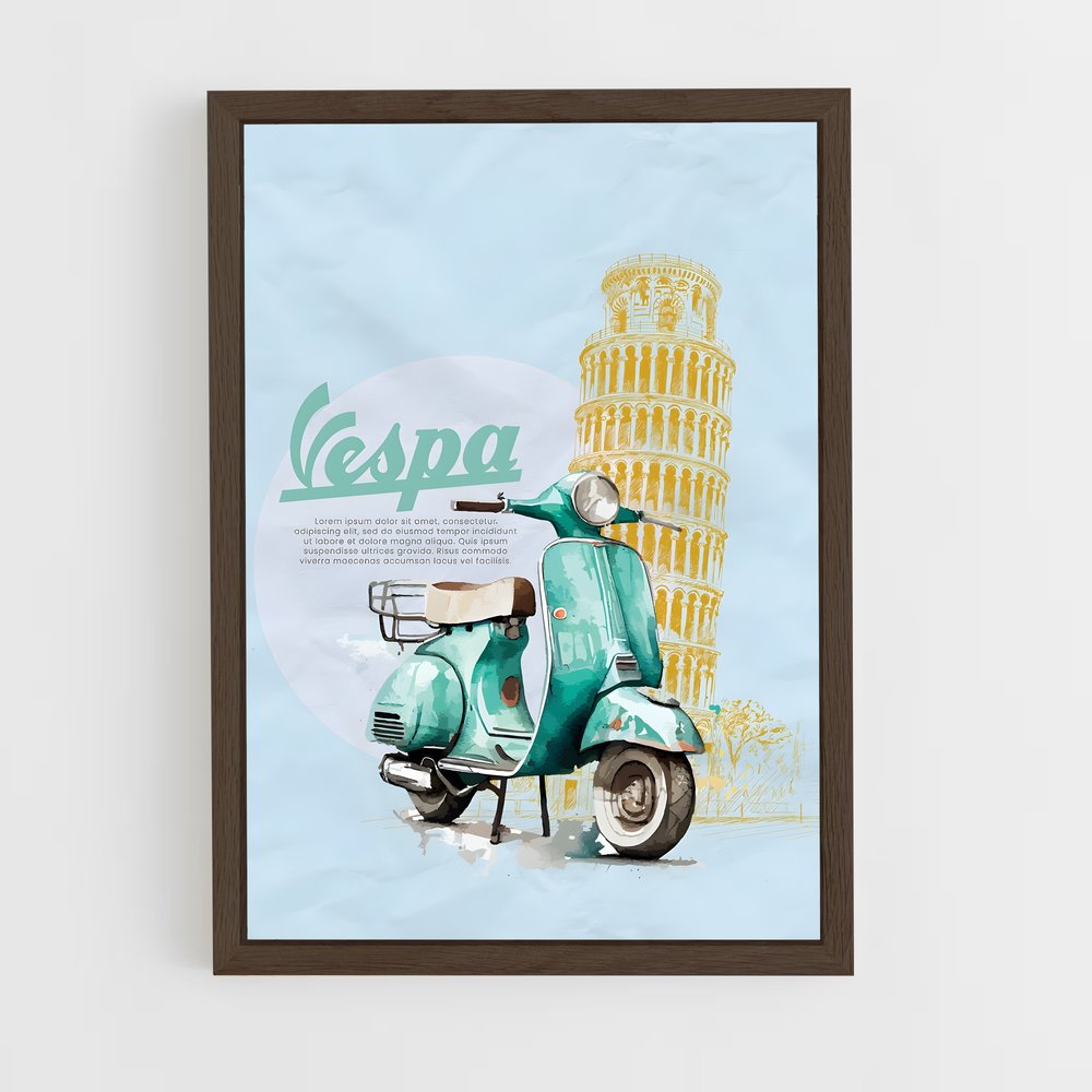 Poster Vespa Toscane (vue 5)