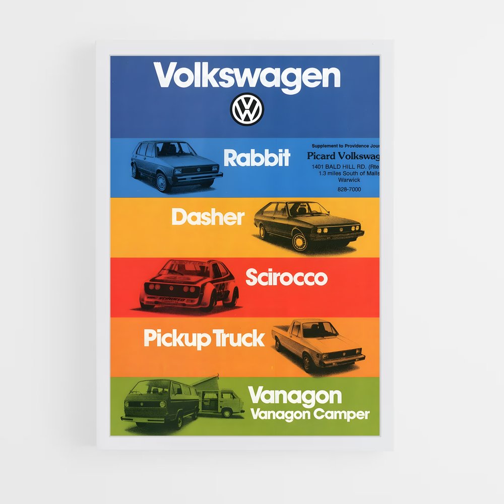 Poster Volkswagen Classic Collection (vue 3)