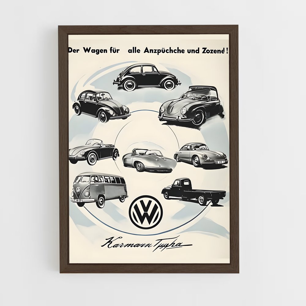 Poster Voitures Classiques Volkswagen (vue 5)
