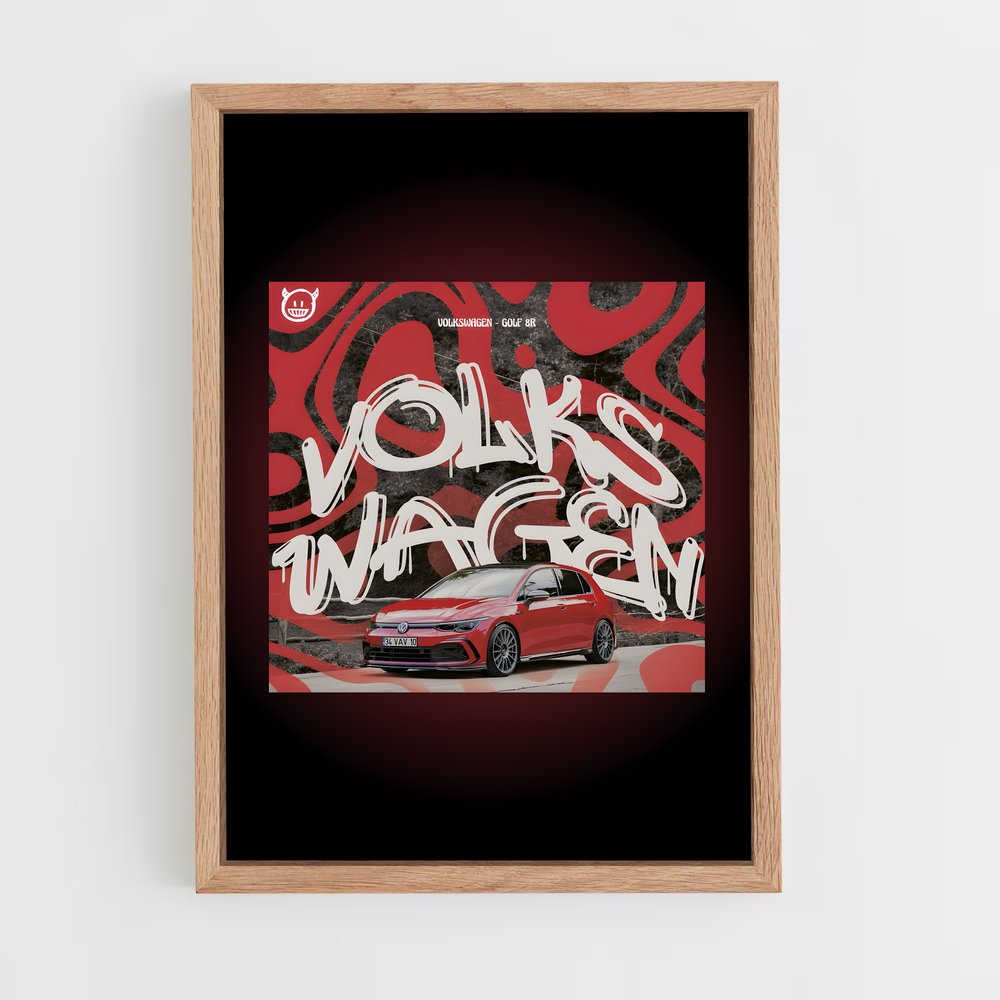 Poster Volkswagen Édition Rouge (vue 4)