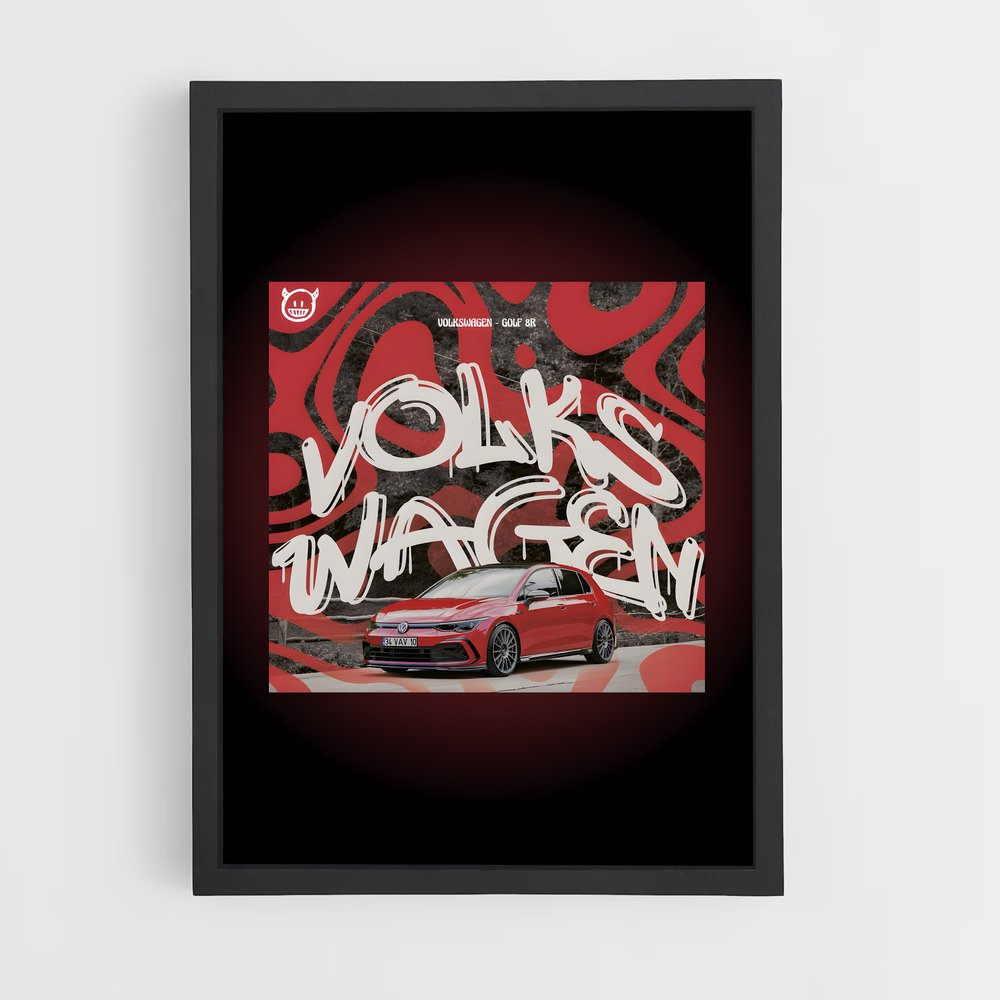 Poster Volkswagen Édition Rouge (vue 2)