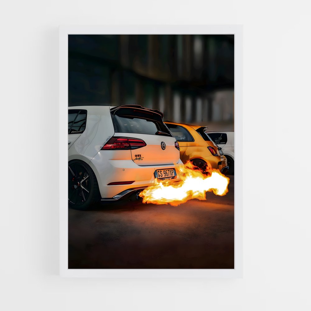 Poster Passion Auto – affiche Volkswagen (vue 3)