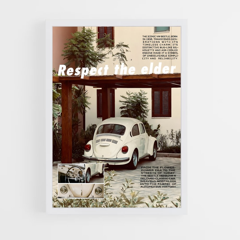 Poster Respect the Elder – affiche Volkswagen (vue 3)