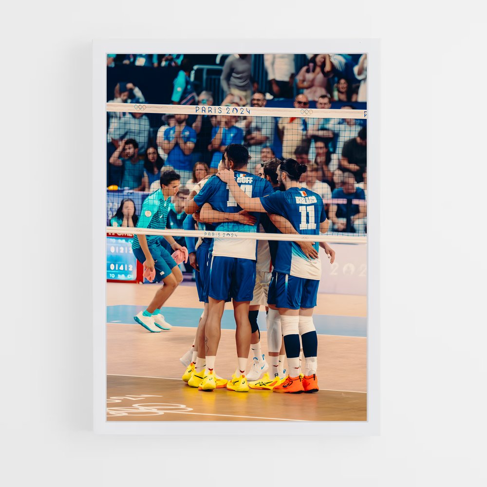 Poster Équipe Victoire Volleyball (vue 3)