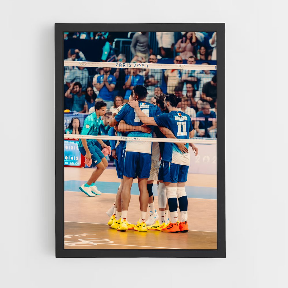 Poster Équipe Victoire Volleyball (vue 2)