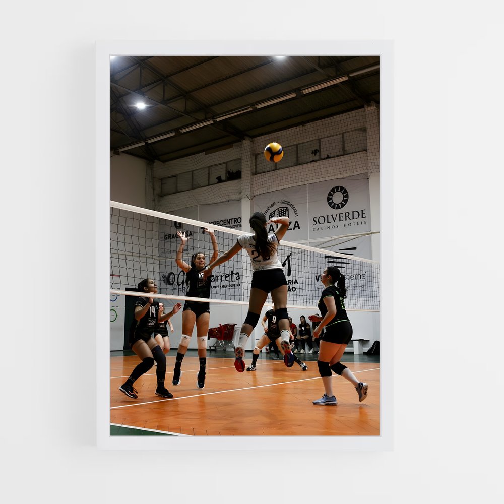 Poster Smash Aérien – affiche Volleyball (vue 3)