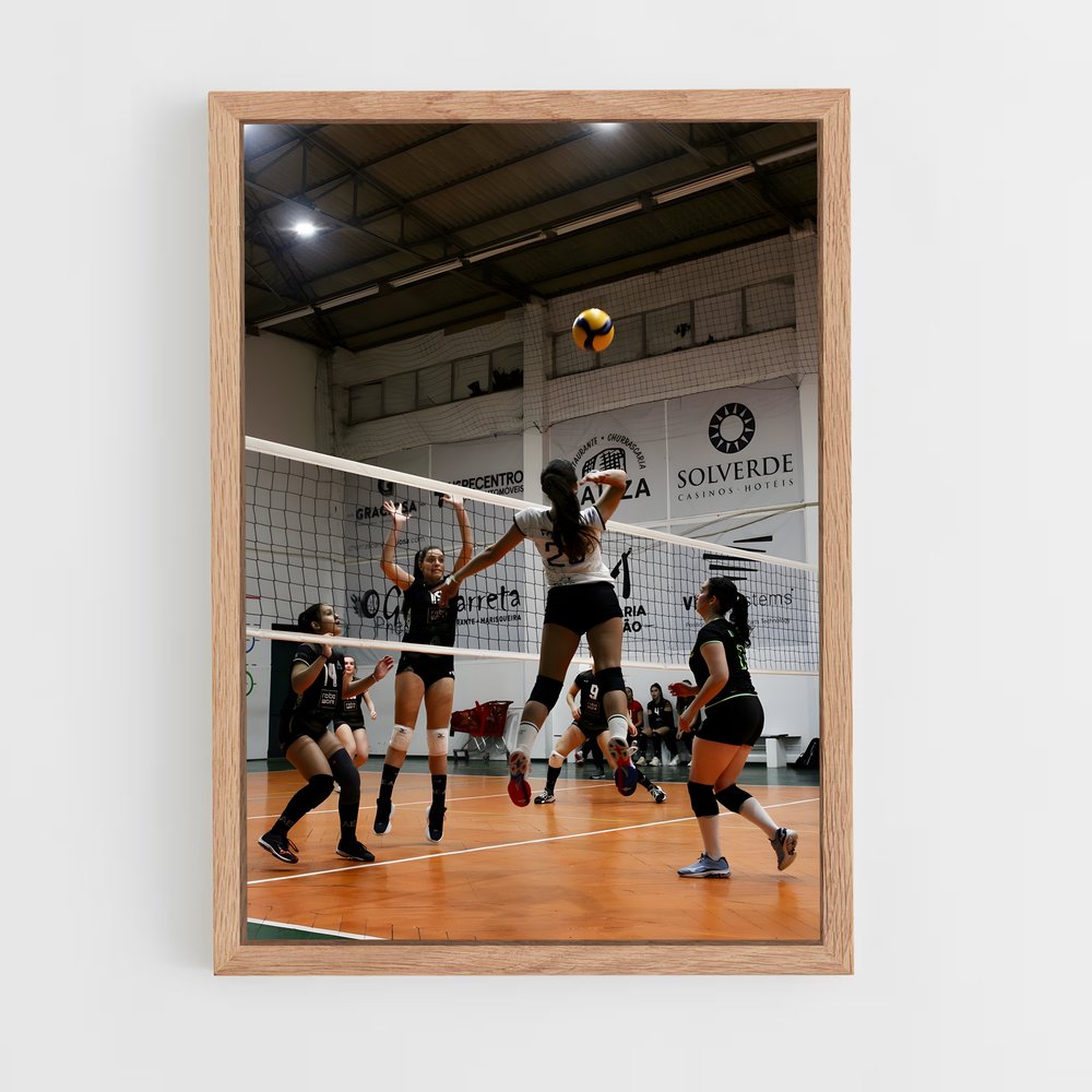 Poster Smash Aérien – affiche Volleyball (vue 4)
