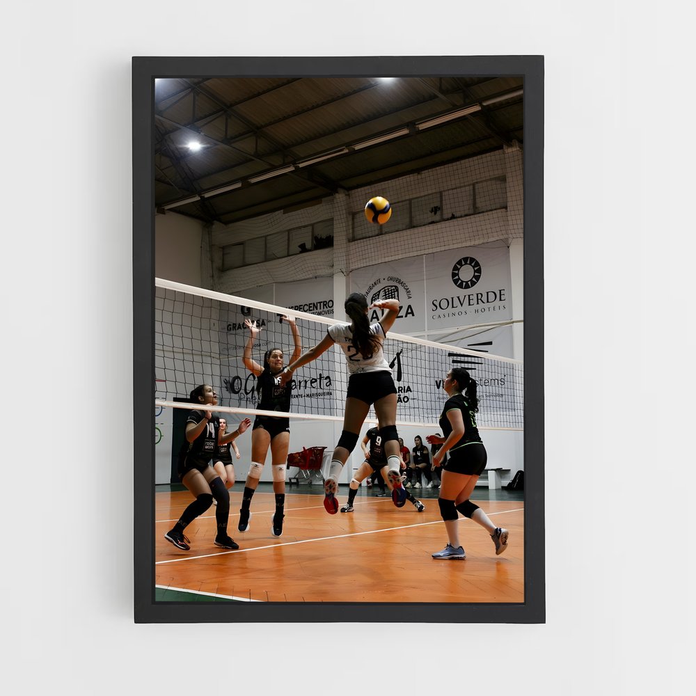 Poster Smash Aérien – affiche Volleyball (vue 2)
