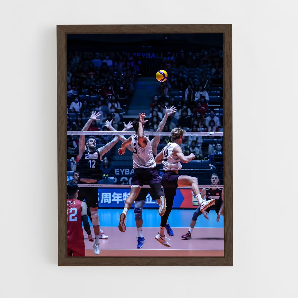 Poster Action Volley – affiche Volleyball (vue 5)