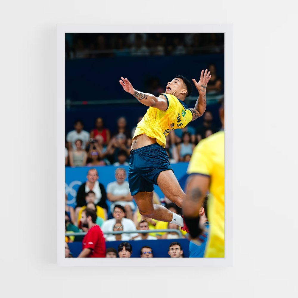 Poster Saut Puissant Volleyball (vue 3)
