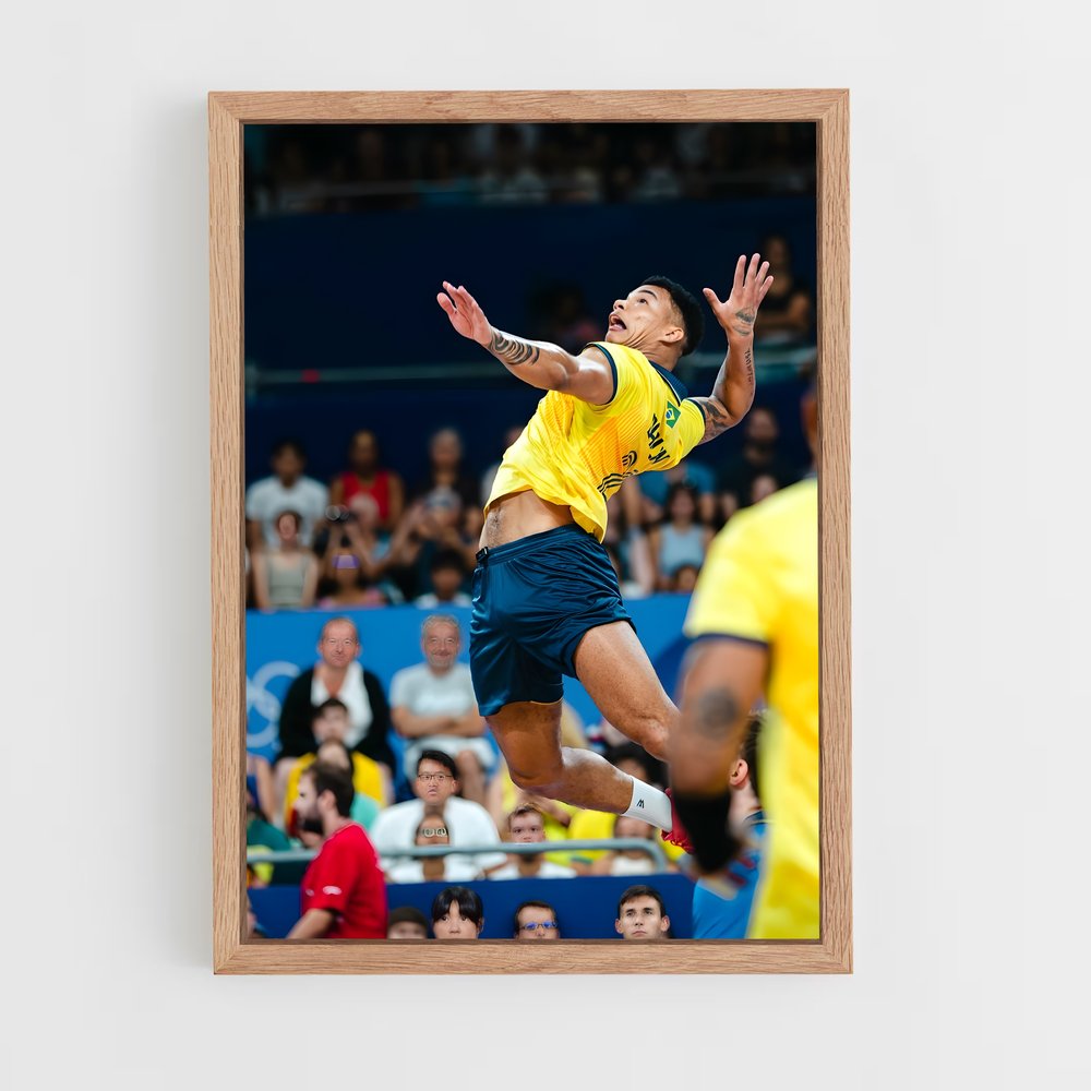 Poster Saut Puissant Volleyball (vue 4)