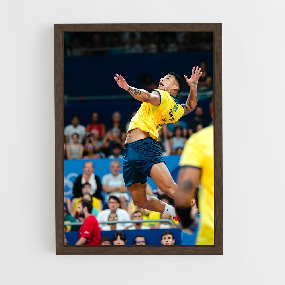 Poster Saut Puissant Volleyball (vue 5)