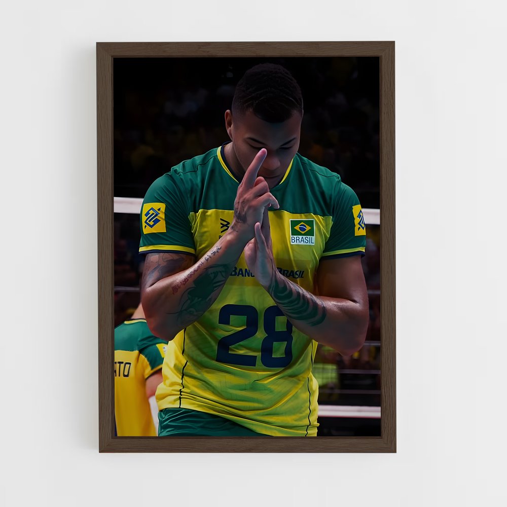 Poster Esprit Volley Brasil – affiche Volleyball (vue 5)