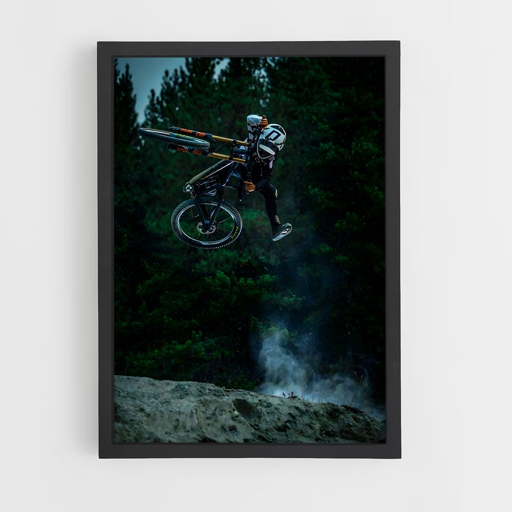 Poster Saut de VTT (vue 2)