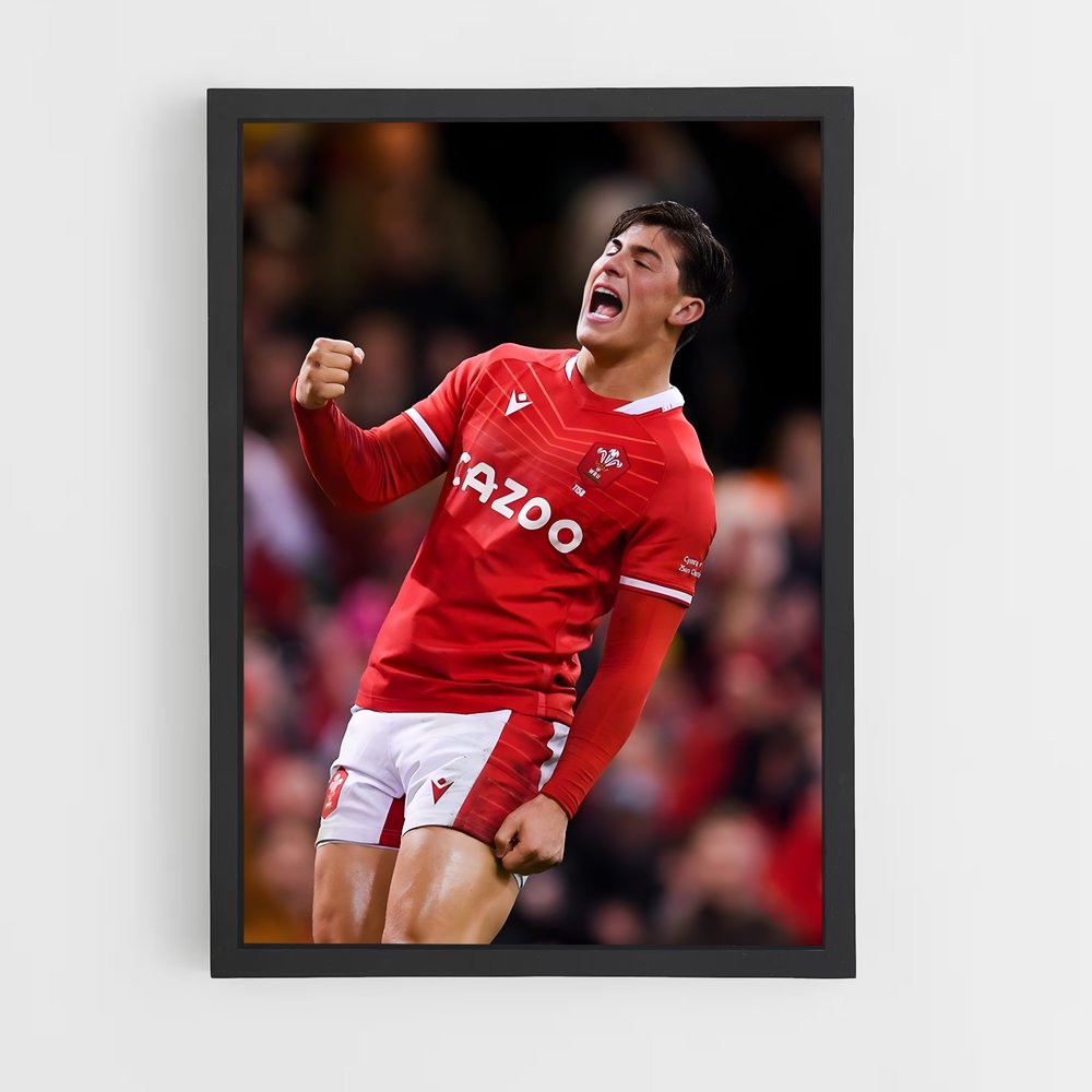 Poster Triomphe Rugby Pays de Galles (vue 2)