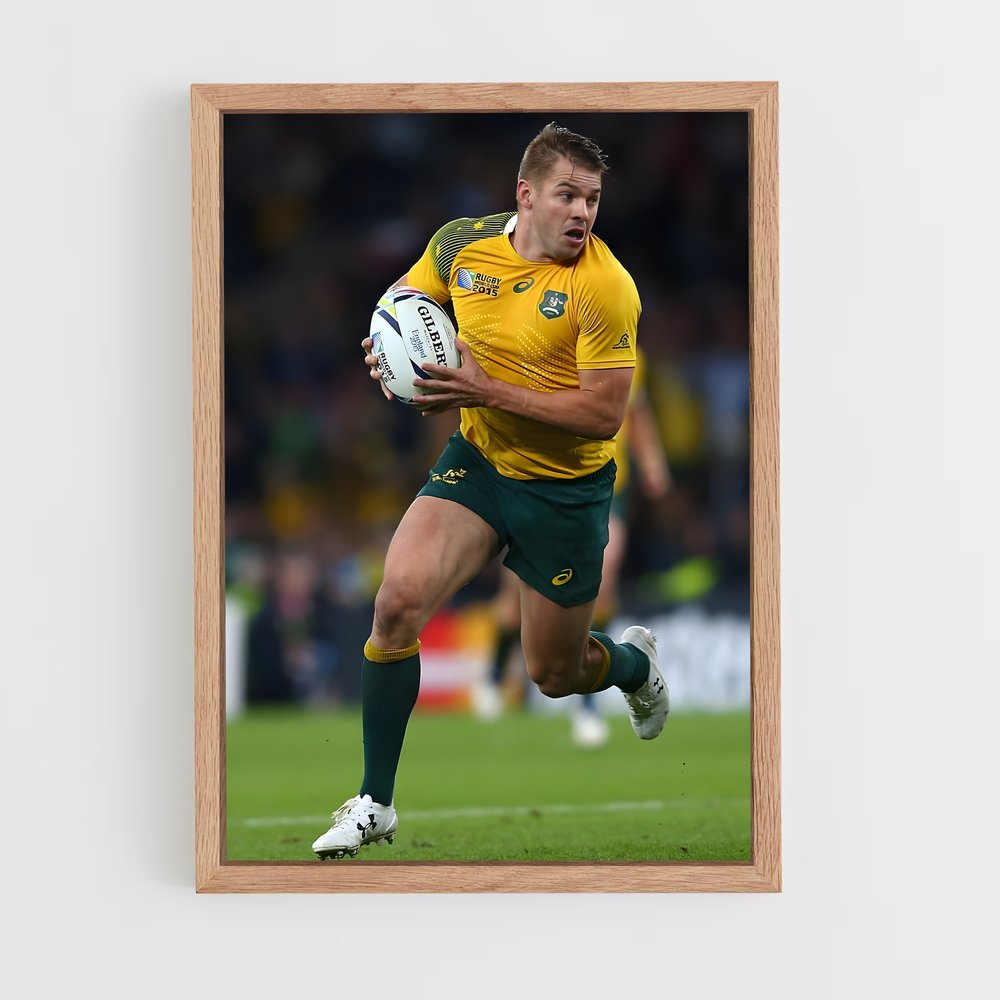 Poster Joueur Dynamique – affiche Rugby (vue 4)