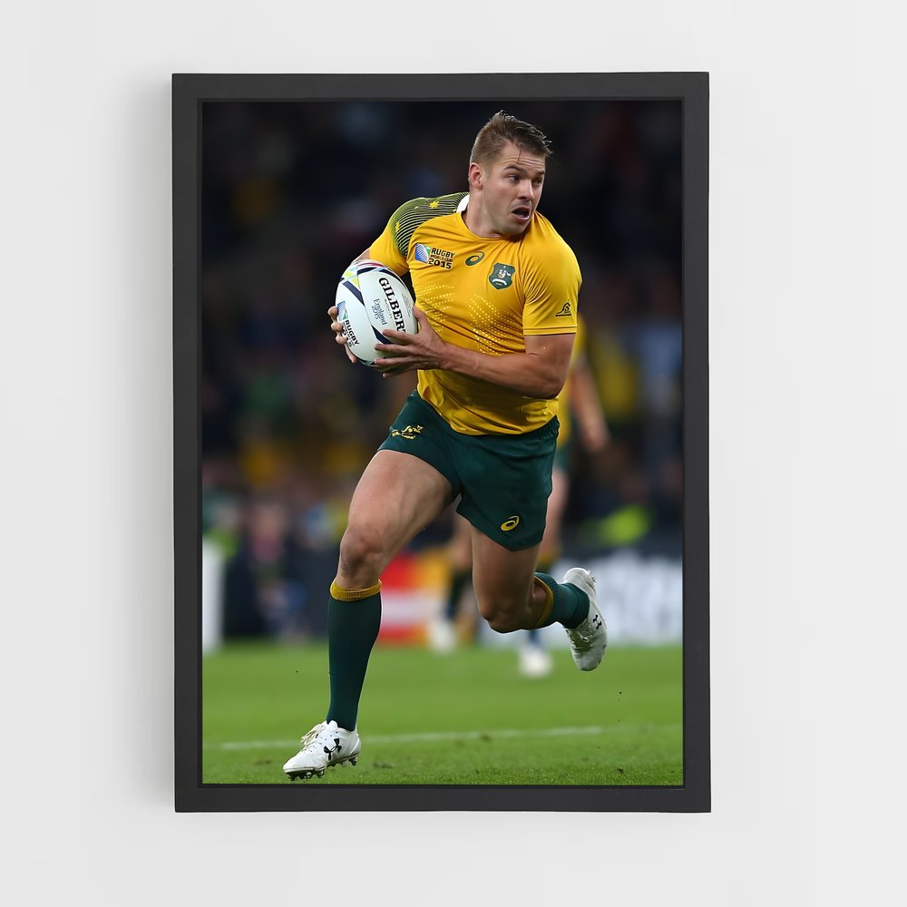 Poster Joueur Dynamique – affiche Rugby (vue 2)