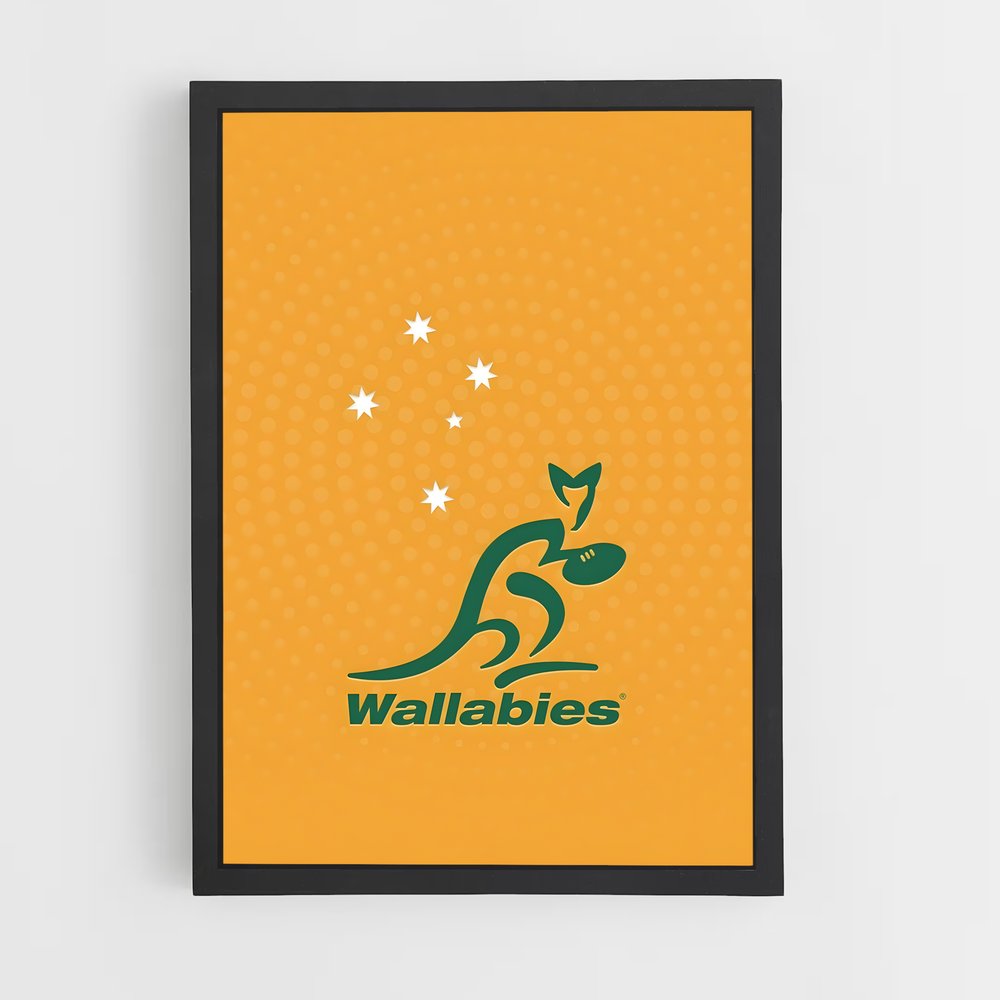 Poster Rugby Wallabies (vue 2)
