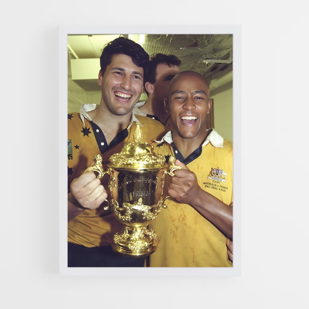 Poster Victoire Wallabies – affiche Rugby (vue 3)