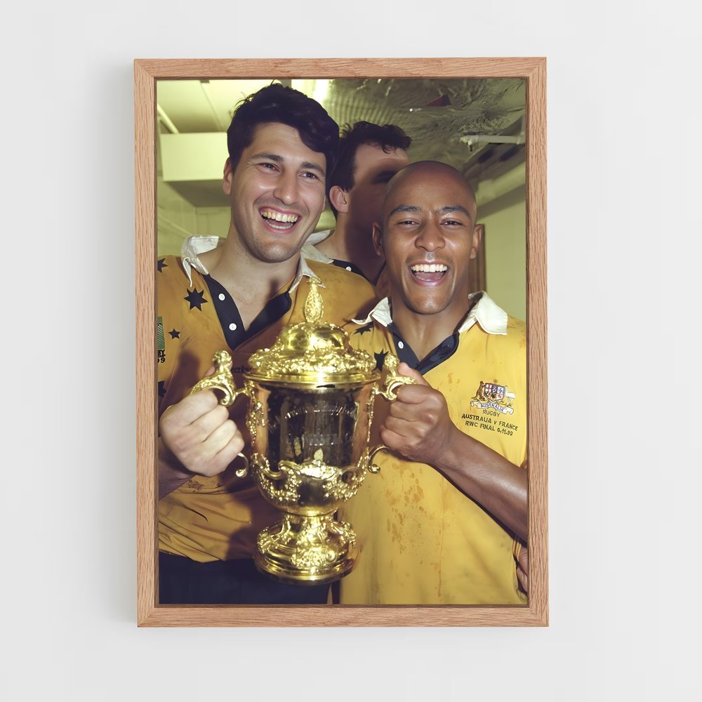 Poster Victoire Wallabies – affiche Rugby (vue 4)