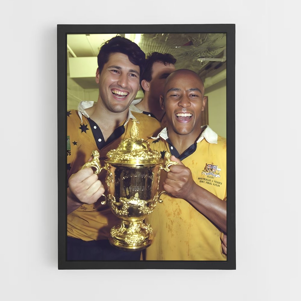 Poster Victoire Wallabies – affiche Rugby (vue 2)