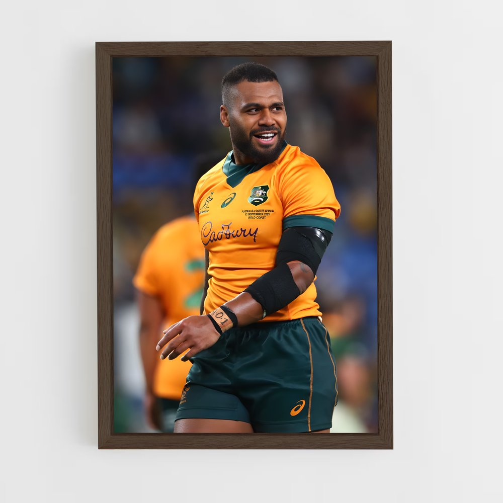 Poster Joueur Wallabies – affiche Rugby (vue 5)