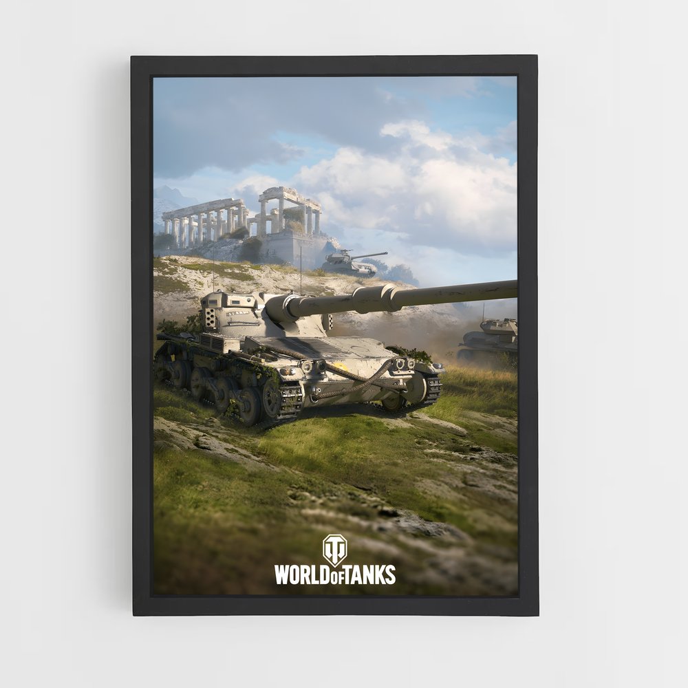 Poster Bataille Tank – affiche World Of Tanks (vue 2)
