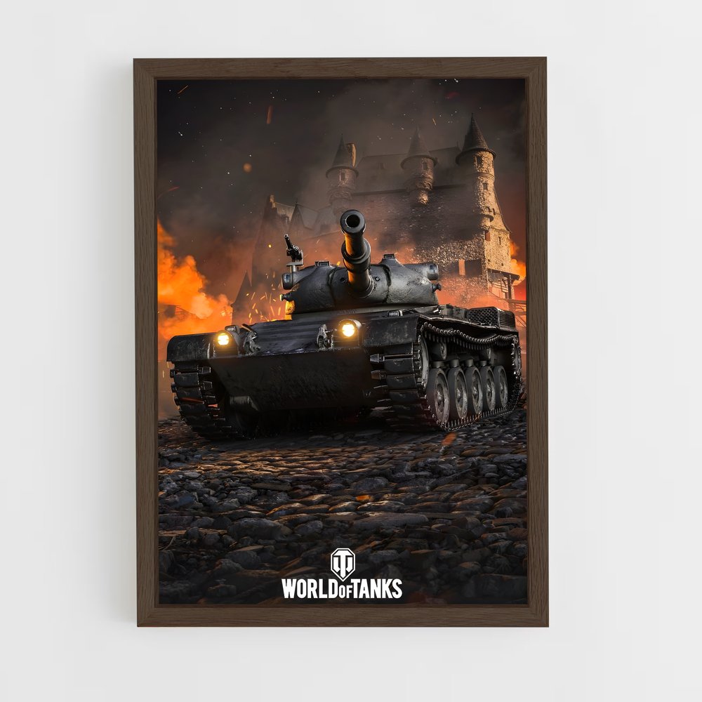 Poster Tank Feu – affiche World Of Tanks (vue 5)