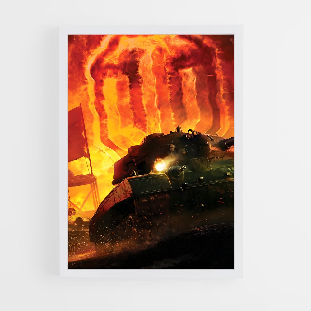 Poster World of Tanks Feu (vue 3)