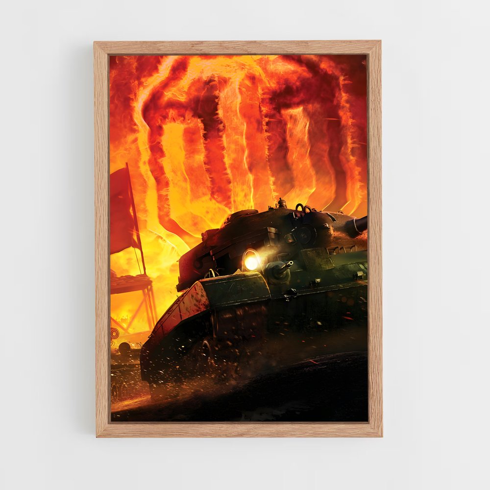 Poster World of Tanks Feu (vue 4)