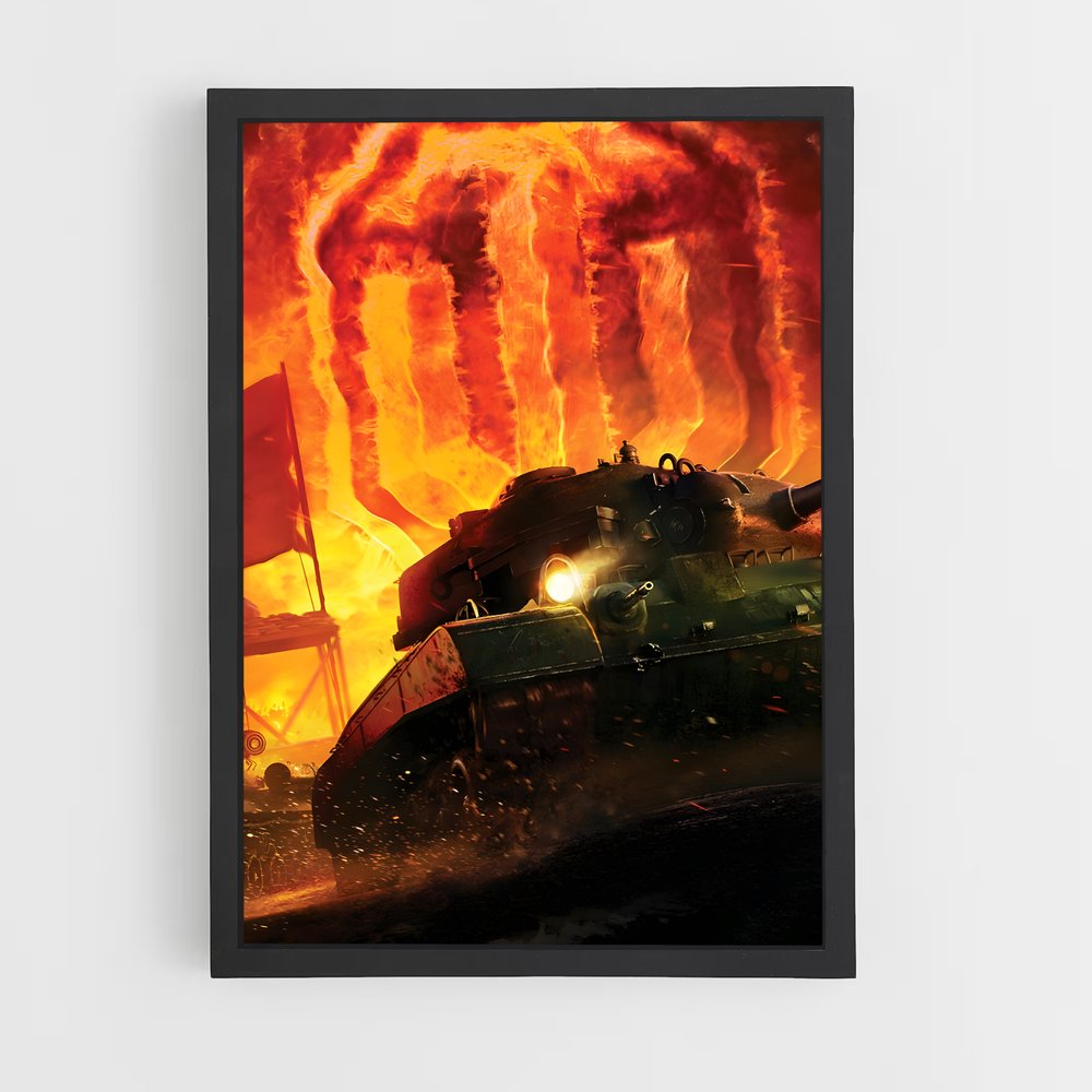 Poster World of Tanks Feu (vue 2)