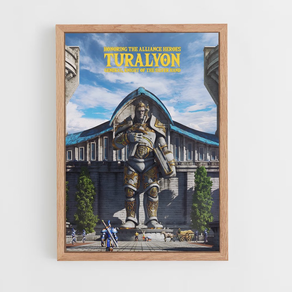 Poster Turalyon – affiche World of Warcraft (vue 4)